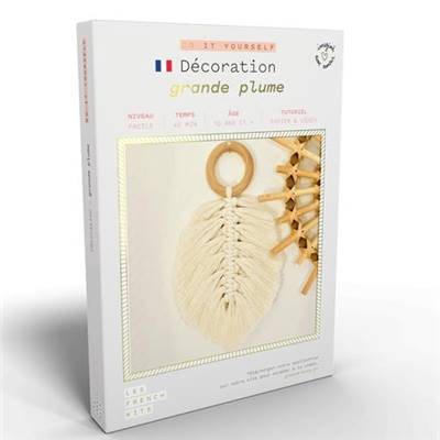 FRENCH'KITS - MACRAME - DÉCORATIONS - GRANDE PLUME 