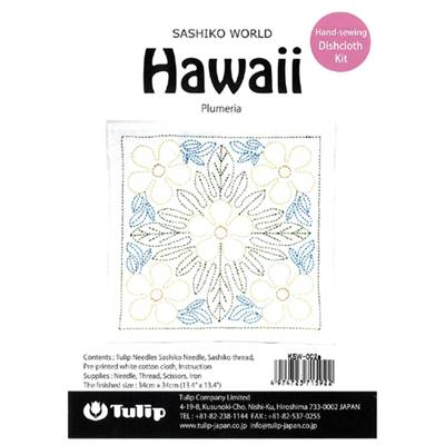 KIT A BRODER SASHIKO WORLD HAWAII PLUMERIA - TULIP