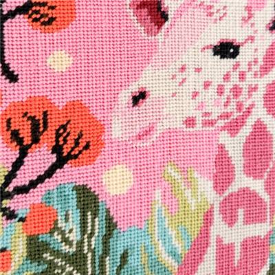 CANEVAS IMPRIME BLANC - DESSIN 30 X 30 CM - GIRAFE POP