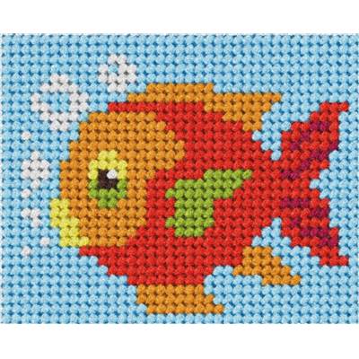 KIT DEMI POINT ENFANT 17 X 20,5 CM - LE POISSON ROUGE