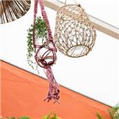 KIT SUSPENSION EN MACRAMÉ HOOOKED - TEA ROSE