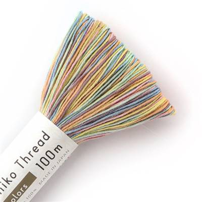 FIL SASHIKO DEGRADE - COL 303 - MULTICOLORE - LOT 3 ECH. DE 100 M