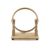 TAMBOUR A BRODER AVEC SOCLE DE TABLE DIA. 25 CM