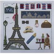 J'AIME PARIS - SEMI-KIT FICHES & CHARMS