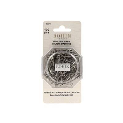 EPINGLES DE SURETE RESSORT ''NINA'' S1 N°2 32 MM BOITE DE 100