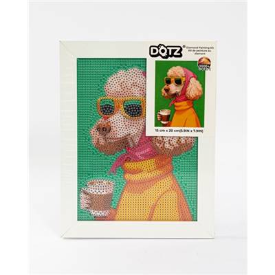 KIT BRODERIE DIAMANT DOTZ - RETRO POODLE AVEC CADRE