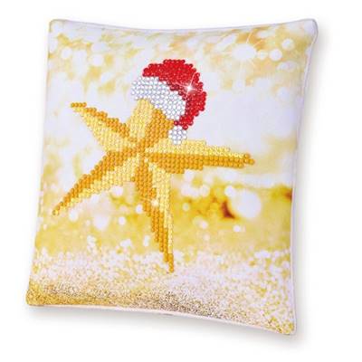 KIT BRODERIE DIAMANT COUSSIN NOEL - L'ETOILE DE NOEL