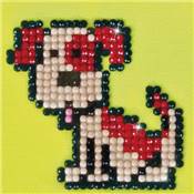 KIT BRODERIE DIAMANT - PETIT CHIEN - LIVRE AVEC CADRE