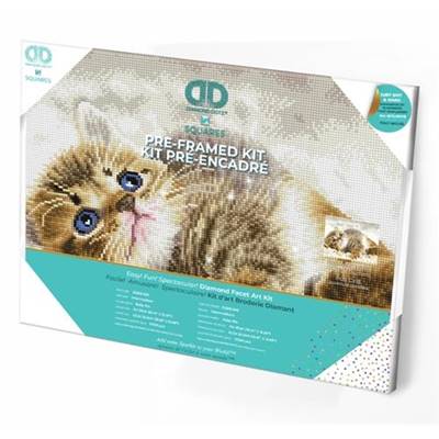 KIT BRODERIE DIAMANT SQUARES - BABY PIE - PRE-ENCADRE