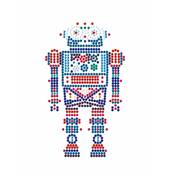 KIT BRODERIE DIAMANT DOTZ BY NUMBER - JEUX DE ROBOT 1