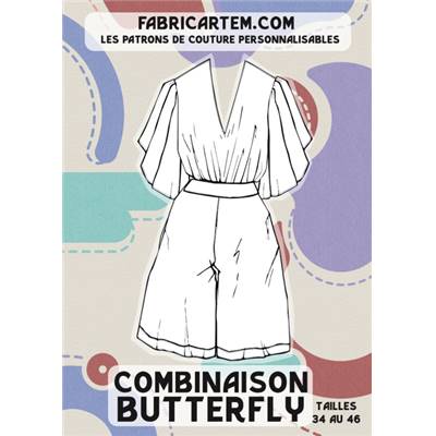 PATRON COUTURE FABRICARTEM - COMBINAISON BUTTERFLY