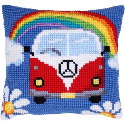 COUSSIN POINT DE CROIX LADYBIRD - LE VAN - 40 X 40 CM