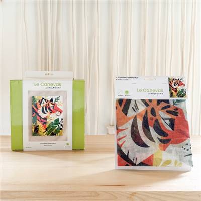 CANEVAS IMPRIME BLANC - DESSIN 30 X 40 CM - CHASSEUR SILENCIEUX