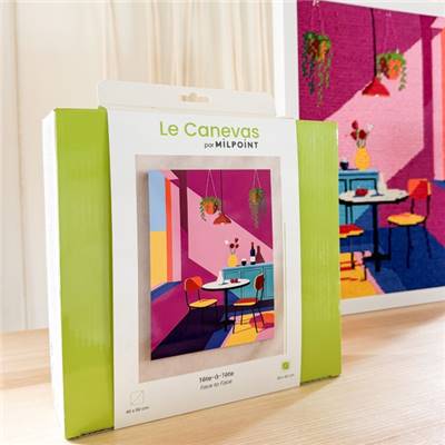 KIT CANEVAS COMPLET - DESSIN 30 X 40 CM - TETE-A-TETE