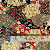 TISSU JAPONAIS NAKA FABRICS - 1750-44A - 100% COTON - 110 CM