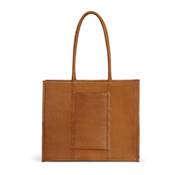 SHOPPER EN CUIR AVEC PORTEFEUILLE AMOVIBLE MUUD - BINA XL - WHISKY