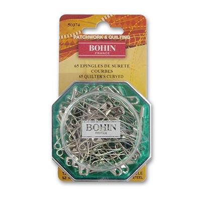 EPINGLES DE SURETE RESSORT COURBE N°2-39 MM BOITE DE 65