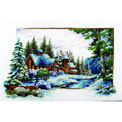 NO COUNT CROSS STITCH - UN HIVER ENNEIGE 