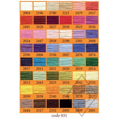 PRESENTOIR 48 COL. RETORS DU NORD A BRODER-COTON- 48 COL. X 5 CARTES