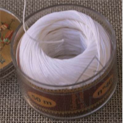 CAPSULES DE FIL DE LIN 1847-COL.100-BLANC-X 12 BOB. DE 50M