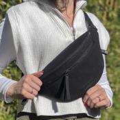 SAC BANANE MUUD EN TISSU - VEGAS - NOIR