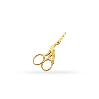 CISEAUX BRODERIE CIGOGNE DORES SABLES - 9 CM - PREMIER PRIX