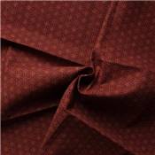 COUPON TISSU 45X55 JAP GEO BORDEAUX MULTI