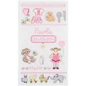 BEBE CALIN FILLE - SEMI-KIT FICHES & CHARMS