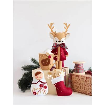 COFFRET DECORATION DE NOEL EN FEUTRINE - 4 PROJETS DIY 100% FAIT MAIN
