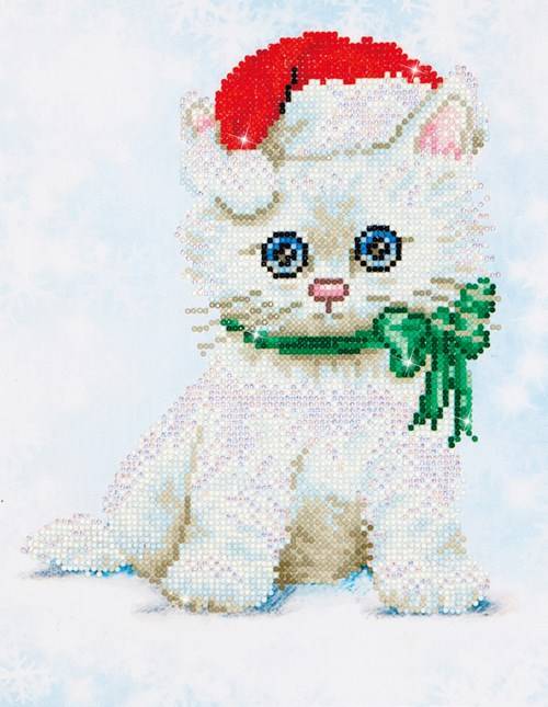 Kit Broderie Diamant Chaton De Noel Kit Broderie Diamant Chaton De Noel