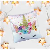 KIT BRODERIE DIAMANT COUSSIN - LA LICORNE CLOWN