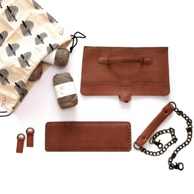 KIT HAUMEA BAG MUUD - CUIR RICH BROWN- COULEUR BRONZE