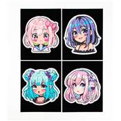 KIT BRODERIE DIAMANT DOTZIES FLOCK - 4 ANIME GIRLS