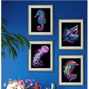 KIT BRODERIE DIAMANT DOTZIES FLOCK - 4 VIES MARINES