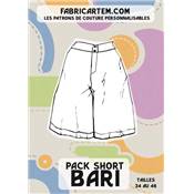 PATRON COUTURE FABRICARTEM - SHORT FULL BARI
