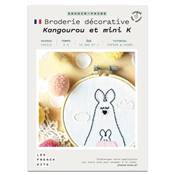 FRENCH KITS - BRODERIE DÉCORATIVE - KANGOUROU ET MINI K