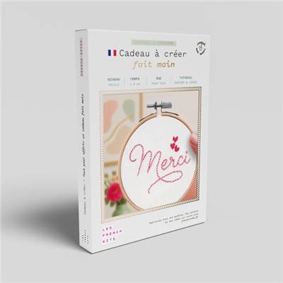FRENCH'KITS - BRODERIE DÉCORATIVE - MERCI