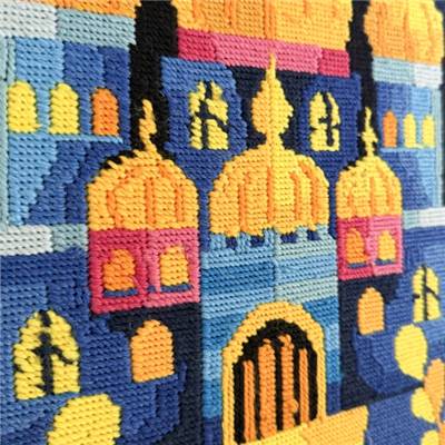 CANEVAS IMPRIME BLANC - DESSIN 30 X 40 CM - PALAIS D'ORIENT