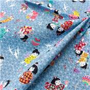 TISSU JAPONAIS NAKA FABRICS - 2000-72D - 100% COTON - 110 CM