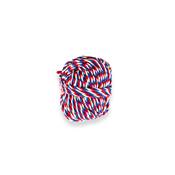 CORDE COTON MACRAME 25 METRES X 3 MM - COL. BLEU BLANC ROUGE