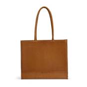 SHOPPER EN CUIR AVEC PORTEFEUILLE AMOVIBLE MUUD - BINA XL - WHISKY