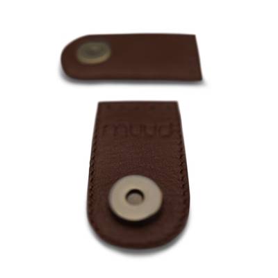 FERMOIR MAGNETIQUE EN CUIR A COUDRE MUUD - DEDE - RICH BROWN