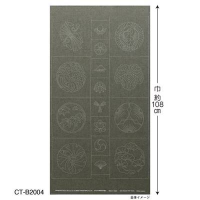 COUPON PANNEAU 61X108 CM TSUMUGI B2004 VERT IMPRIME 
