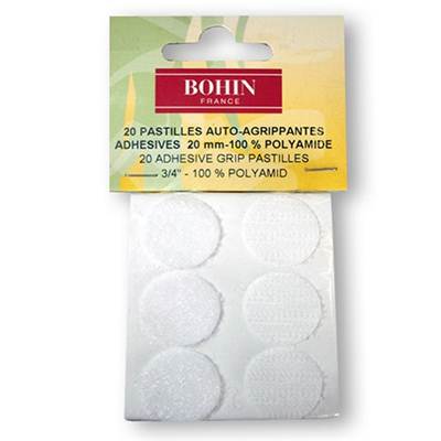 PASTILLES AUTO-AGRIPPANTE ADHESIVES BLANC DIAM.20 MM