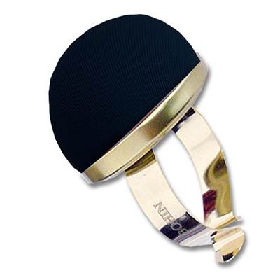 BRACELET METALLIQUE PELOTE VELOURS - NOIRE