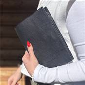 COUVERTURE DE LIVRE A5 EN CUIR  MUUD - GABY - NOIR