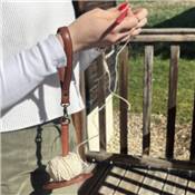 PORTE-FIL AVEC DRAGONNE EN CUIR MUUD - GYRIT - RICH BROWN