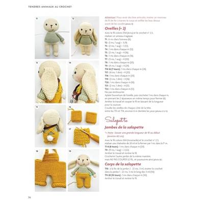 TENDRES ANIMAUX AU CROCHET - 12 AMIGURUMIS