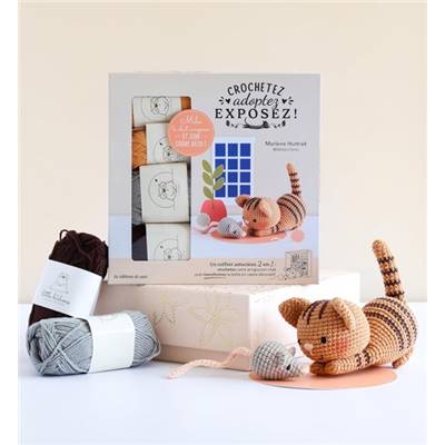 COFFRET CROCHETEZ ADOPTEZ EXPOSEZ ! MILO LE CHAT EUROPEEN