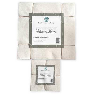 PACK XL NACRE - 9 COLORIS DE FEUTRINE 30x30cm EN CAMAIEUX